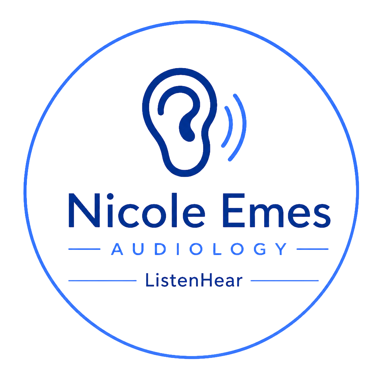 Nicole Emes Audiology Round Logo